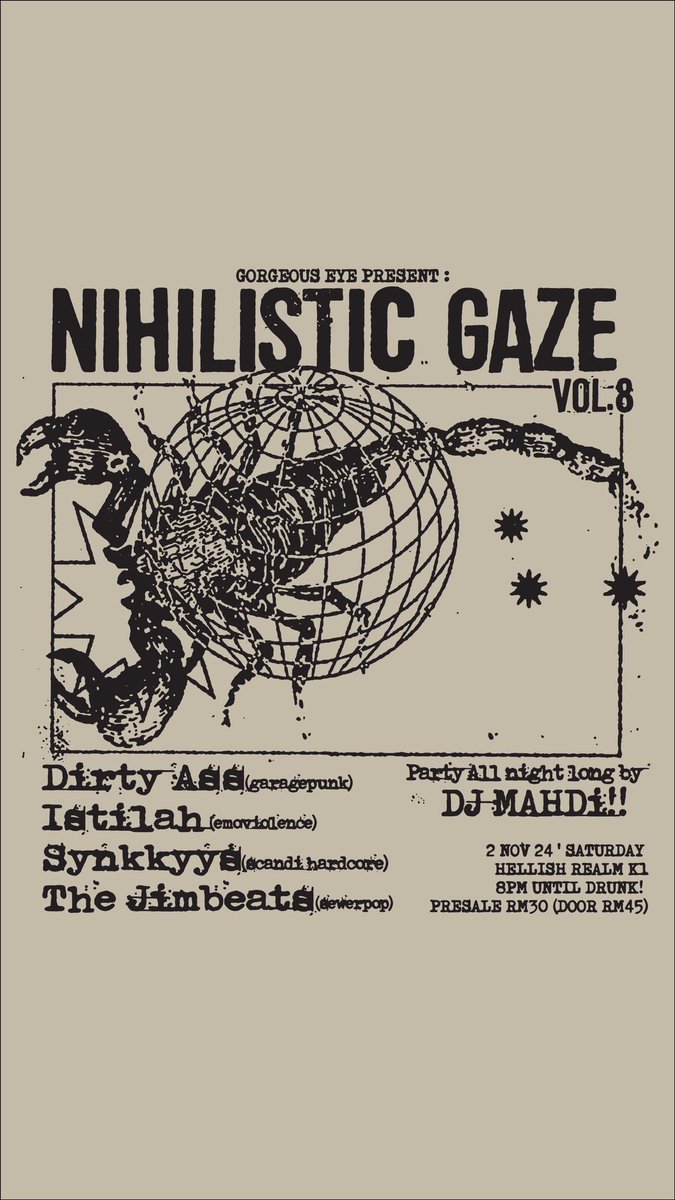 On november we have a band from Sg &amp; Indo after party is me spinning on vinyl lai lai