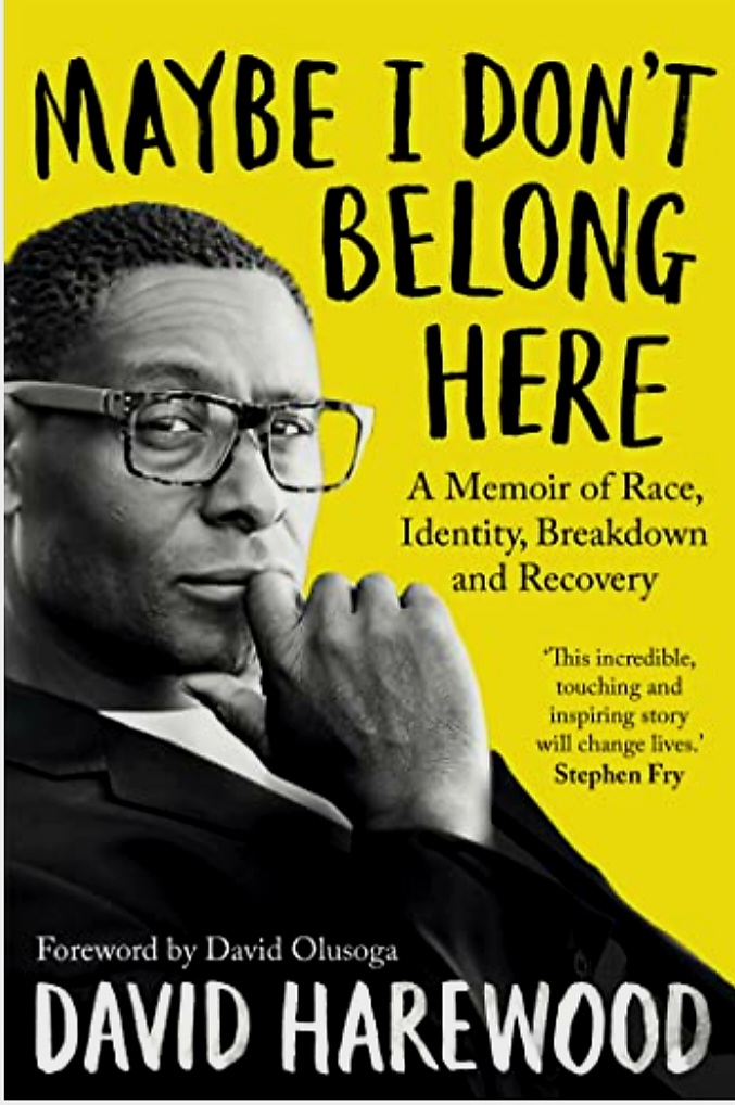 Our ebook of the week is the beautifully written memoir by David Harewood - Maybe I Don't Belong Here. 

The book is a groundbreaking exploration of the effect of everyday racism on mental health. 
 
 Download it from the Libby App. 
 #haroldwoodlibrary 
 #MayBeIDontBelongHere