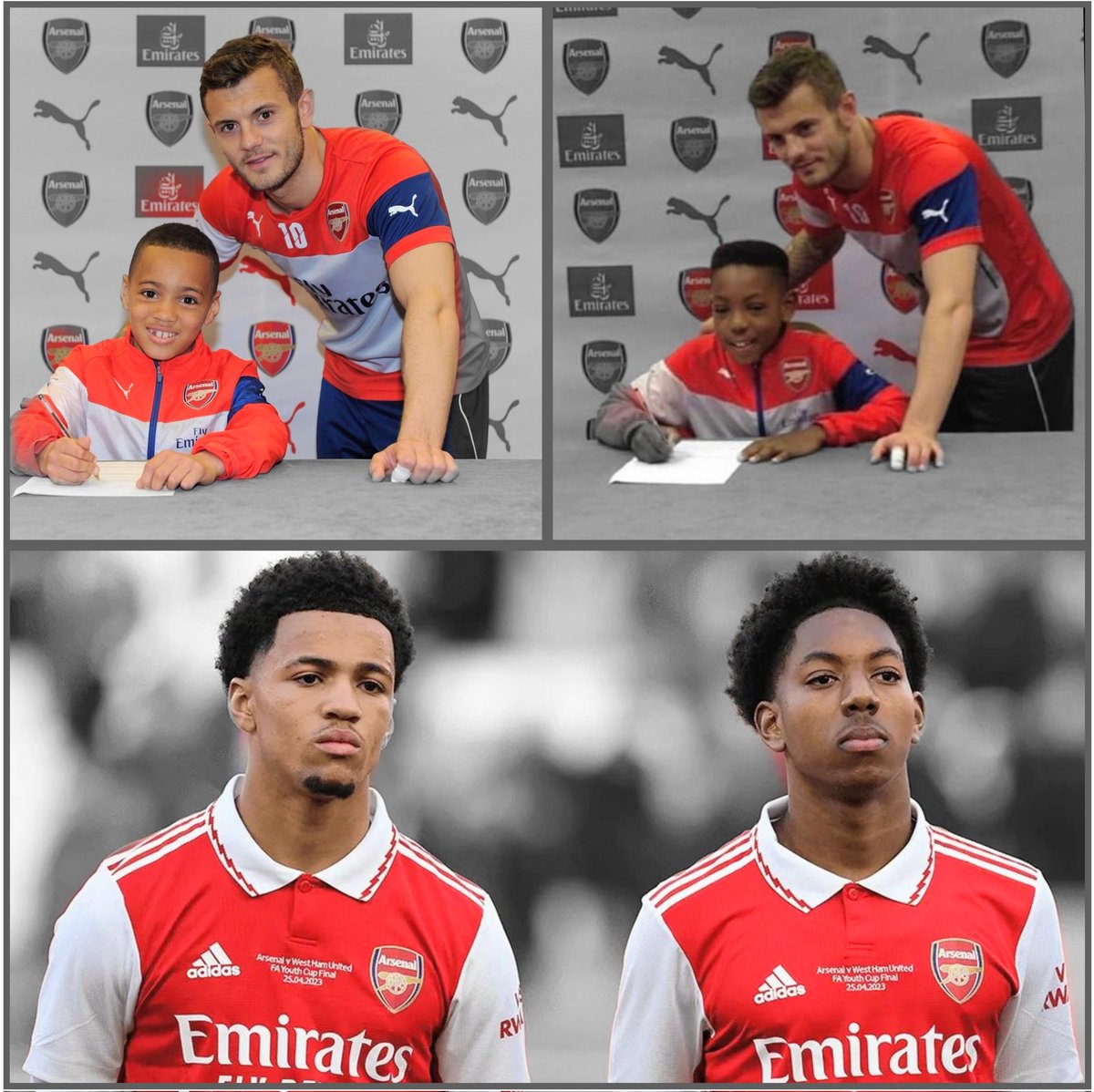 jonhonay's tweet photo. How it started, How it's going 🥹
Ethan Nwaneri and Miles Lewis Skelly. Ballers.
#Arsenal #Wilshere #ArsenalDNA https://t.co/GHpScPl5Fh