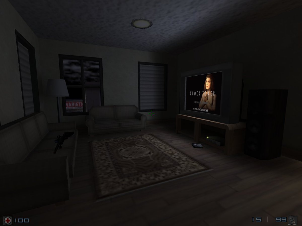 Halflife_DSM's tweet photo. A fun fact about the new TV prop, it's actually a modified version of a TV from an Action Half-Life map I designed a couple years back, "ahl_lantrix". It's on Gamebanana if you wanna take a look at it! https://t.co/OS179pWdWD