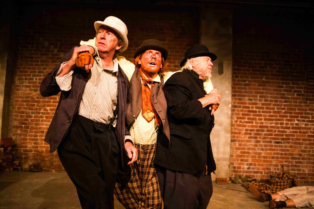 atlanticrep's tweet image. “Absolutely marvelous”, “Superb”, “…I was completely swept away…” Don’t miss the buzz surrounding Waiting for Godot! Sunday show times are at 1 PM and 7:30 PM. atlanticrep.ca
Photo: Eric Peterson, Kenzie Delo, R.H. Thomson. Photo by Drew Murdock.