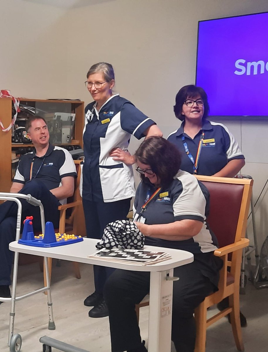 It's Falls Awareness week 2024 <a href="/NELFT/">North East London NHS Foundation Trust (NELFT)</a> ...  its sit-to-stand bingo day at  #AinslieRehab ... combining cognitive &amp; physical exercise/activity 
<a href="/NELFT_AHP/">NELFT AHP</a>
<a href="/nelftqis/">NELFT Quality Improvement Services</a> 
@nelft_effective 
#RightToRehab