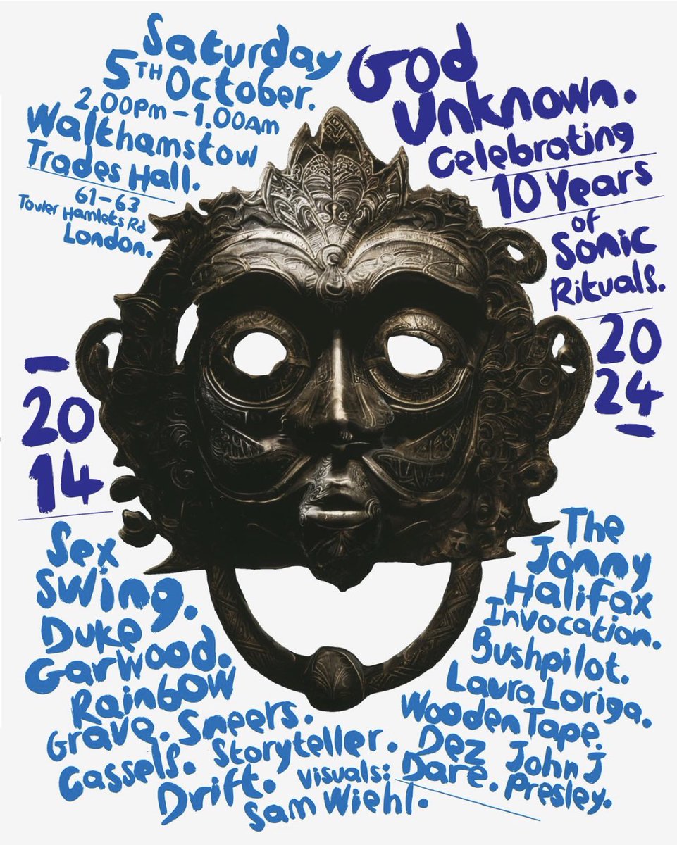 John J Presley (@johnjpresley) on Twitter photo New live show
A celebration of <a href="/GODUNKNOWNRECS/">GOD UNKNOWN RECORDS</a>
5th October
<a href="/stowtradeshall/">Walthamstow Trades Hall</a>
Tickets wegottickets.com/event/624145/ New live show
A celebration of <a href="/GODUNKNOWNRECS/">GOD UNKNOWN RECORDS</a>
5th October
<a href="/stowtradeshall/">Walthamstow Trades Hall</a>
Tickets wegottickets.com/event/624145/