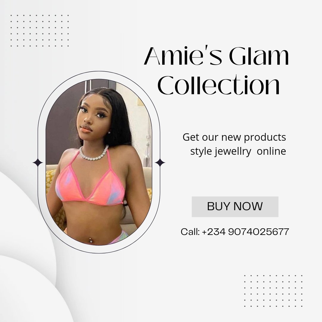 Explore our collection....

 Amie's glam collection to elevate your style,we sell;
*shop wigs: human hair,synthetic, lace, frontal and more at affordable prices 
*jewelry: statement pieces,elegant essentials and other custom designs.