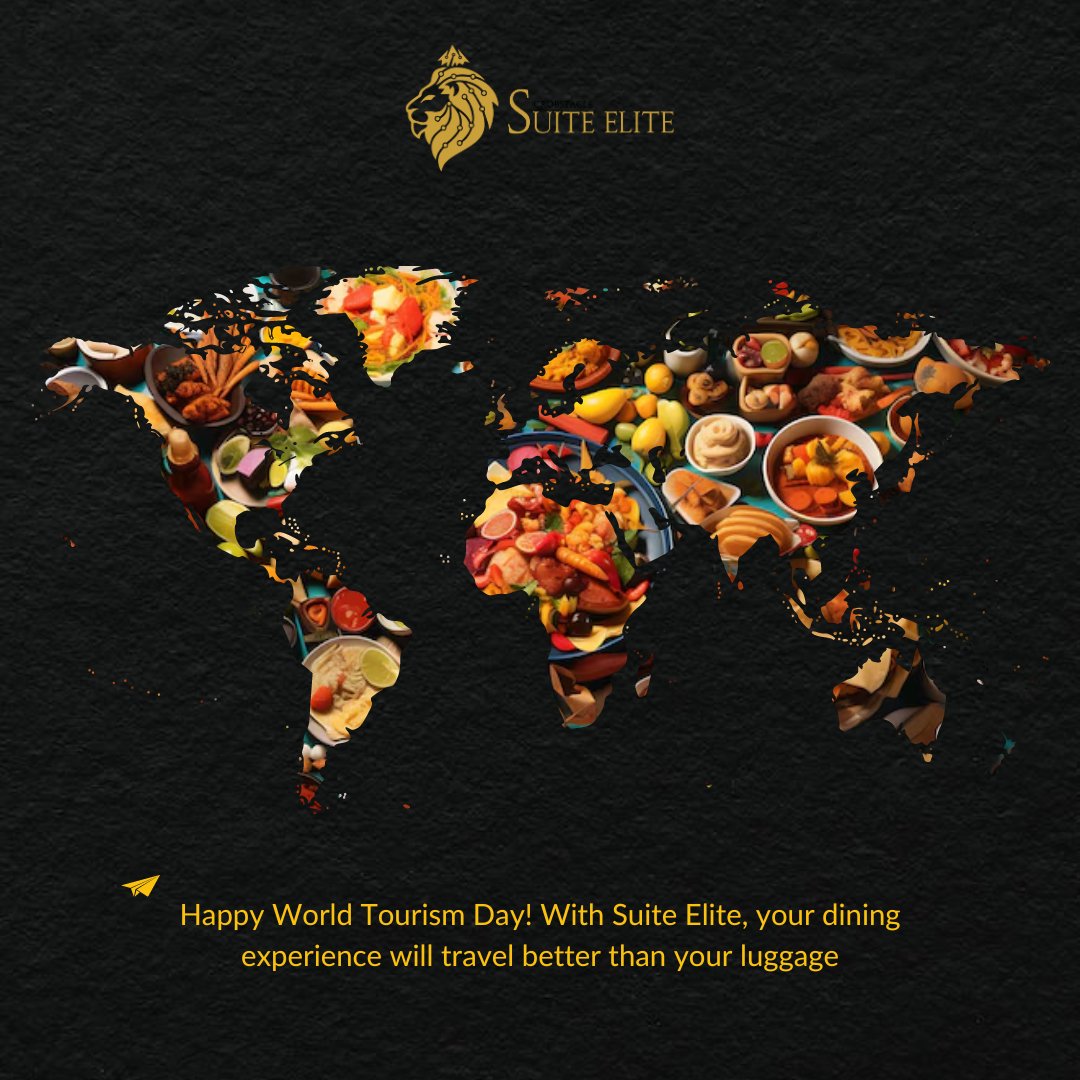 Suite_Elite_In's tweet photo. Wherever you travel, let us take your taste buds on a journey. With Suite Elite, your dining experience goes beyond the ordinary, making every meal as exciting as your travels. 🍽️✈️

#WorldTourismDay #SuiteElite #TravelAndTaste #Auromation #LuxuryDining #ExploreFlavors https://t.co/hG7pvV85Im