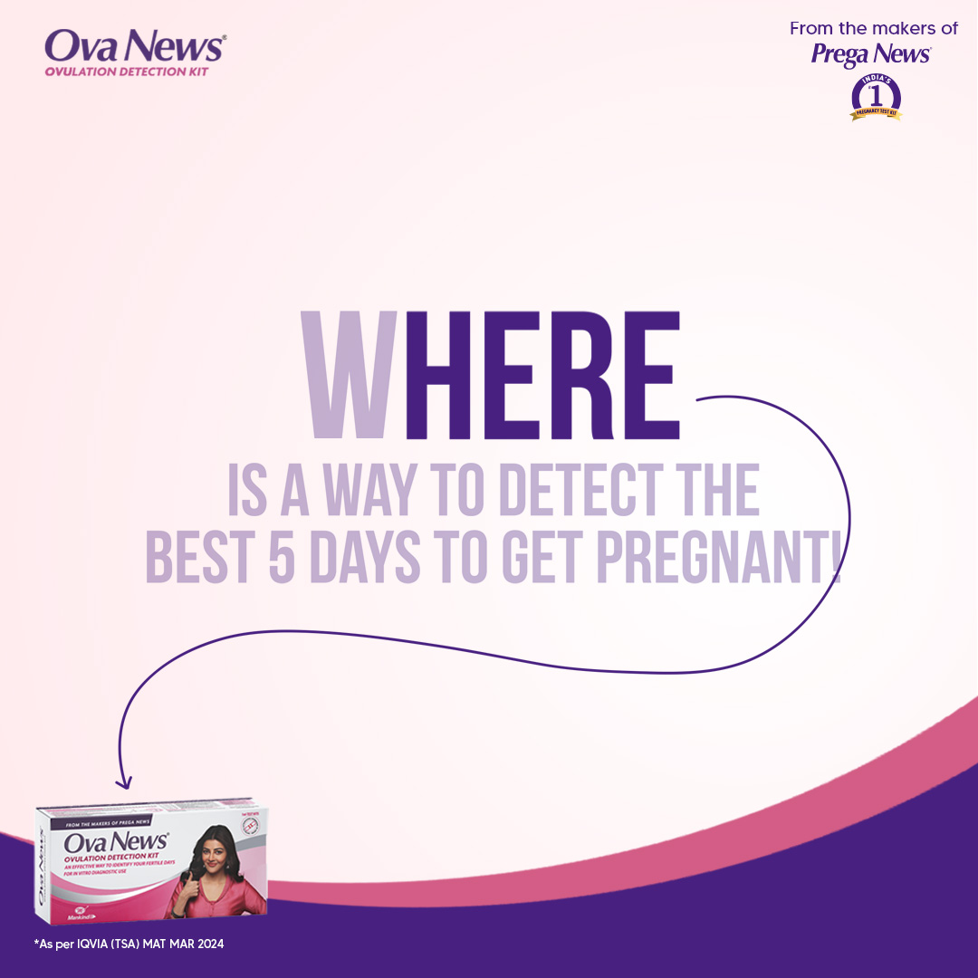 If finding an accurate &amp; hassle #OvulationDetectionKit is your problem, then fret not - because #OvaNews is the perfect solution!

Detect your 5 best days to get pregnant in just 5 minutes, &amp; make your journey of pregnancy planning an absolute breeze!

#GoodNewsBeginsWithOvaNews