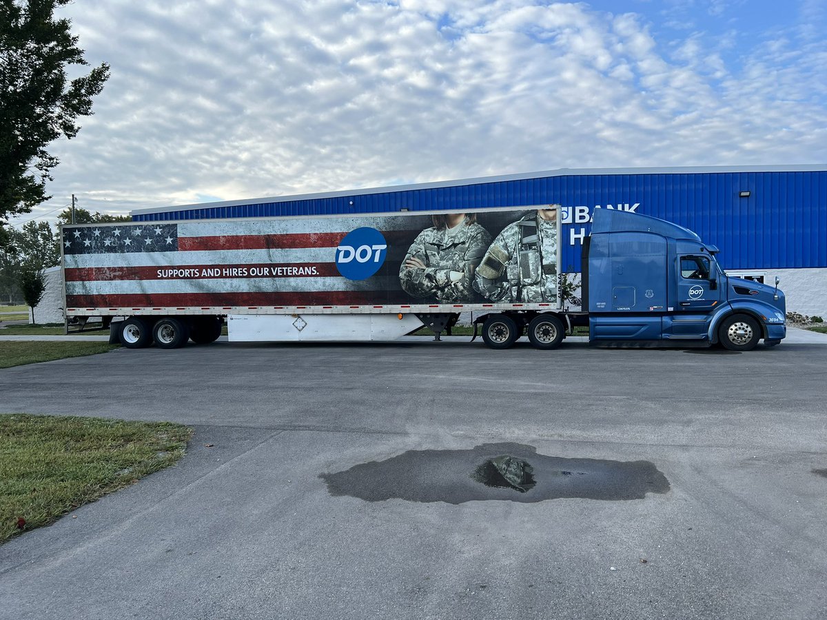 Thank you <a href="/DotFoods/">Dot Foods</a> for bringing your Veteran themed semi trailer to the 11th Annual Eastern Indiana Veterans Resource Fair and Hiring Event!