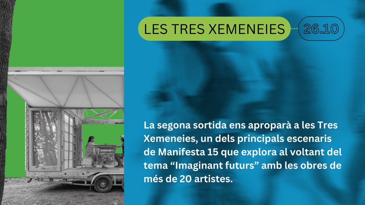 UNZIPelprat's tweet photo. Arriben les Rutes PR-Manifesta: explora Granollers, Les Tres Xemeneies i la Casa Gomis!
📍 Visites guiades + intervencions artístiques que et faran reflexionar sobre sostenibilitat 🌱 i creixement econòmic
🔗 Inscripcions gratuïtes!

+ info a la notícia 👉 https://t.co/69FFm6kWSw https://t.co/ac5XV4mK2O