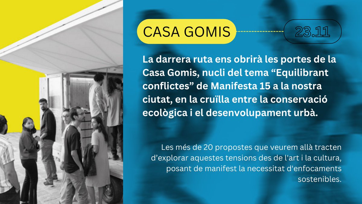 UNZIPelprat's tweet photo. Arriben les Rutes PR-Manifesta: explora Granollers, Les Tres Xemeneies i la Casa Gomis!
📍 Visites guiades + intervencions artístiques que et faran reflexionar sobre sostenibilitat 🌱 i creixement econòmic
🔗 Inscripcions gratuïtes!

+ info a la notícia 👉 https://t.co/69FFm6kWSw https://t.co/ac5XV4mK2O