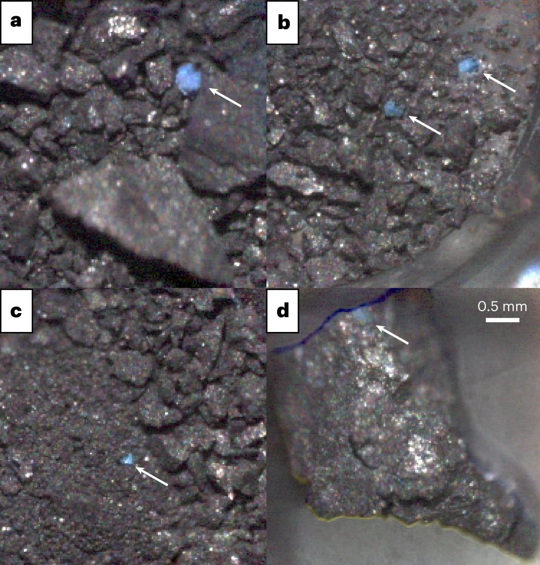 NatureAstronomy's tweet photo. Hydrated ammonium magnesium-phosphorus-rich (‘HAMP’) grains have been discovered in Ryugu samples. They may have been a key source of phosphorus and nitrogen in early terrestrial water reservoirs. Pilorget et al.: https://t.co/0sZDvVCIDY / https://t.co/xrLYOJvZNd https://t.co/7SWH6Kdgcr