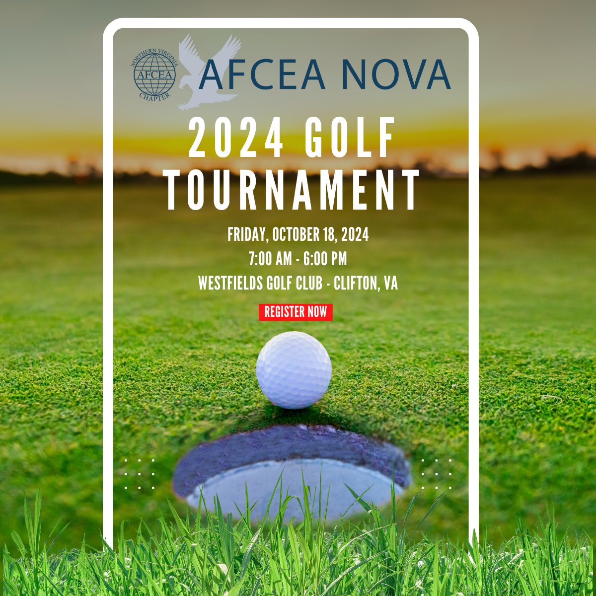 AFCEANOVA's tweet photo. 🌟 AFCEA NOVA’s 2024 Golf Tournament is right around the corner, and we have exciting sponsorship opportunities still available. Don't miss your chance to be a part of one of our most anticipated events of the year. ⛳️
https://t.co/jTQuo8YDxh https://t.co/KMPvO4xwq8