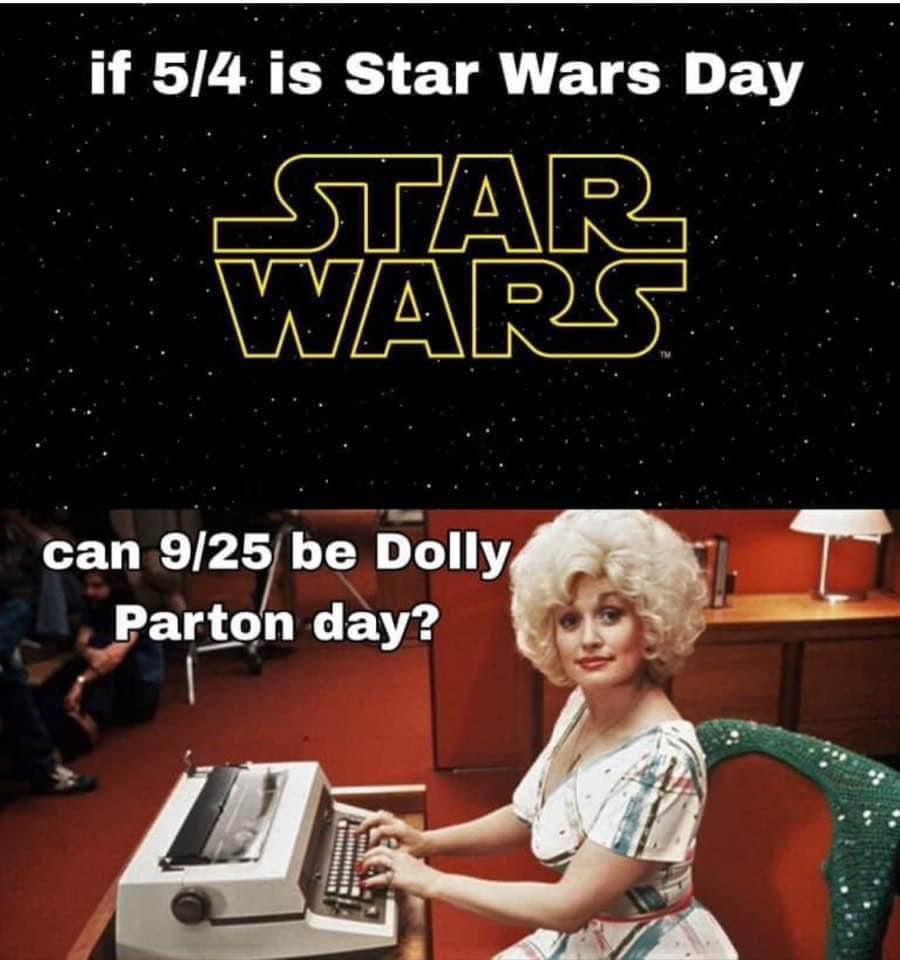 benelou's tweet photo. Never saw the movie, didnβt especially like the song, but this is the biggest no-brainer in history.
Β―\_(γ)_/Β―
#DollyParton #9to5 #DollyPartonDay #925 https://t.co/39eGZrvB5u