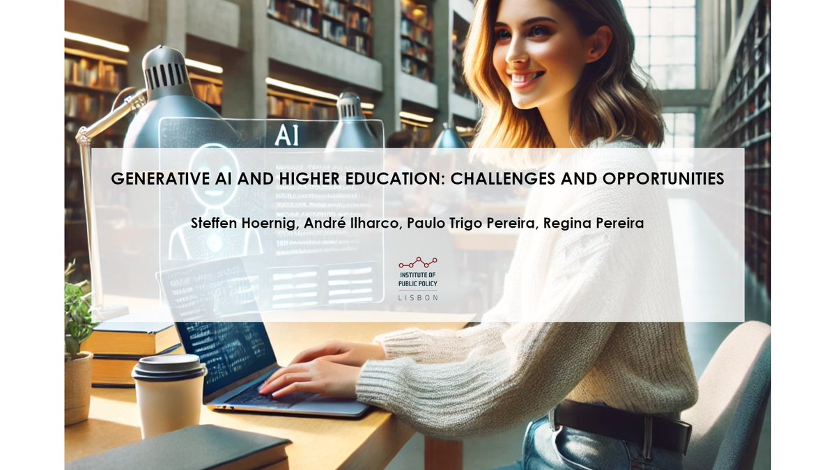 💻From personalised learning experiences to academic integrity concerns, #GenAI is transforming the higher education landscape.

👉Discover the challenges &amp; opportunities ahead by reading <a href="/ipp_jcs/">Institute of Public Policy - Lisbon</a> (🇵🇹 ) latest report: tinyurl.com/4ajb9zkk