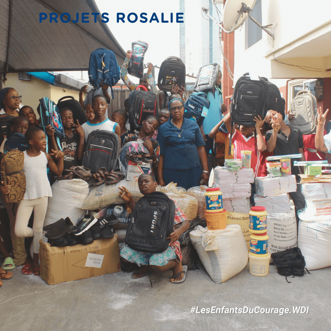 💪 Les enfants du courage ✅ We Did It !
Grâce à votre générosité, les 10.599 € collectés ont permis de soigner, nourrir, protéger, scolariser des enfants des rues au #nigeria
💚 MERCI 💙
➡️Découvrez le récit : urlz.fr/smAr
#FillesdelaCharité #projetsrosalie