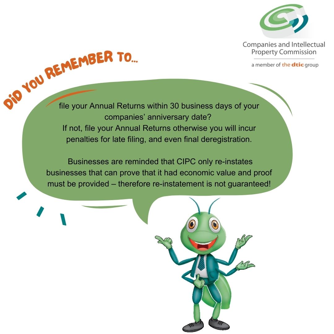 Companies and Intellectual Property Commission tweet media