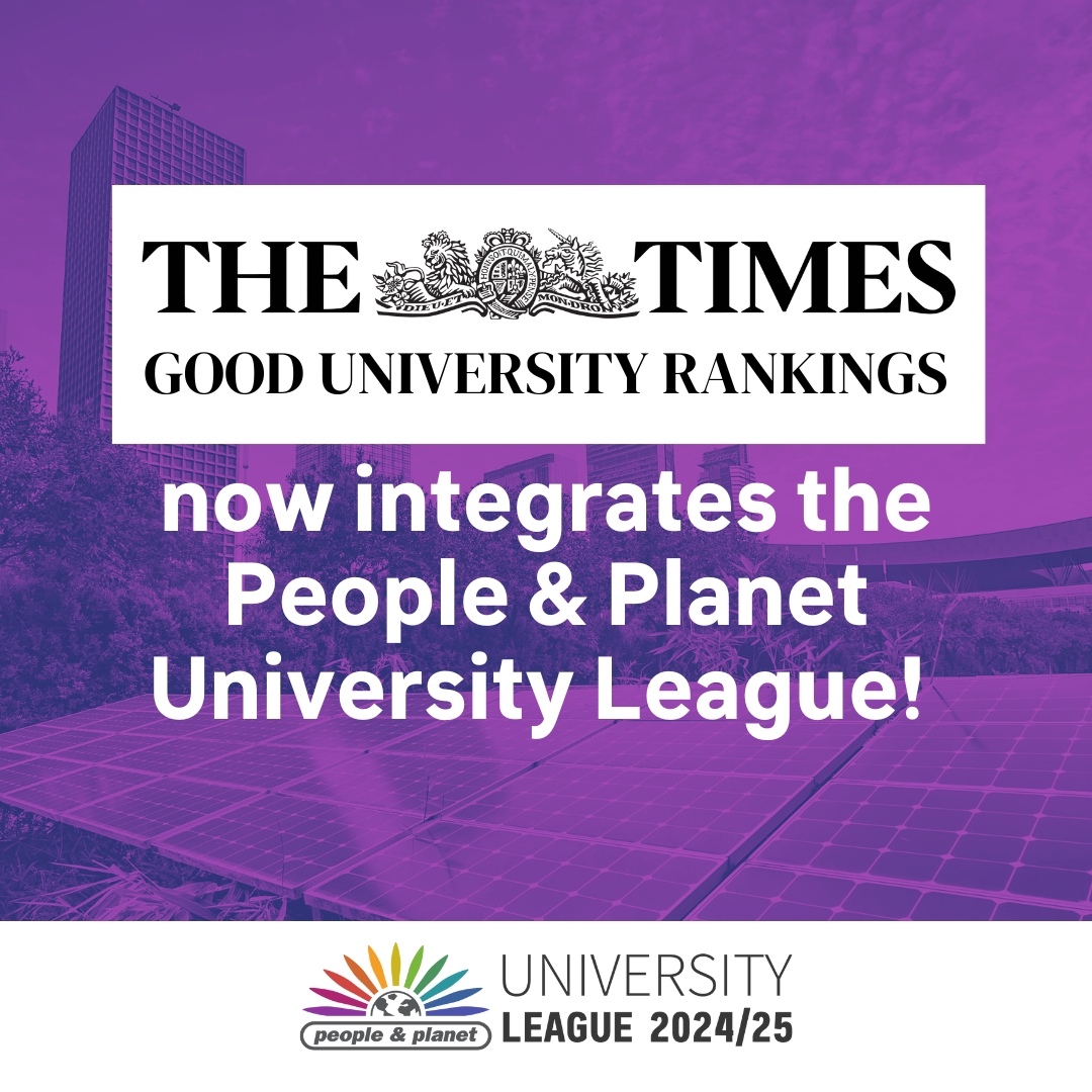 People & Planet (@peopleandplanet) on Twitter photo 💥 BIG NEWS! 💥
The People & Planet University League is now the new sustainability metric in <a href="/thetimes/">The Times and The Sunday Times</a> Good University Guide!
Potential students can now consider the sustainability of universities when choosing where to study ✨
Check it out 👇
thetimes.com/uk-university-… 💥 BIG NEWS! 💥
The People & Planet University League is now the new sustainability metric in <a href="/thetimes/">The Times and The Sunday Times</a> Good University Guide!
Potential students can now consider the sustainability of universities when choosing where to study ✨
Check it out 👇
thetimes.com/uk-university-…