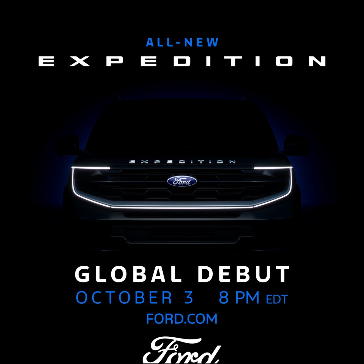 Make room for more. The 2025 Ford Expedition is coming on October 3rd.