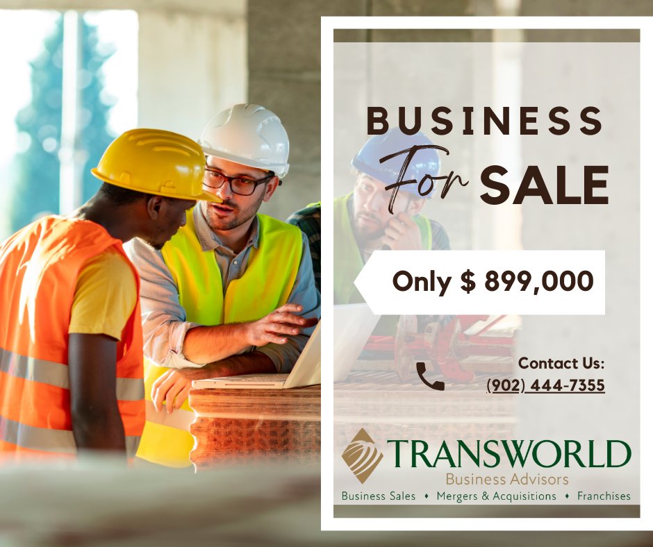 TWorldAtlantic's tweet photo. Established Construction Company For Over 25 Years FOR SALE!

Located in beautiful Pugwash Nova Scotia, just 2 hours away from Halifax, this construction company has been a staple to the business community for over 25 years. While in a smaller community, they require all of... https://t.co/LyBq2EtMNu