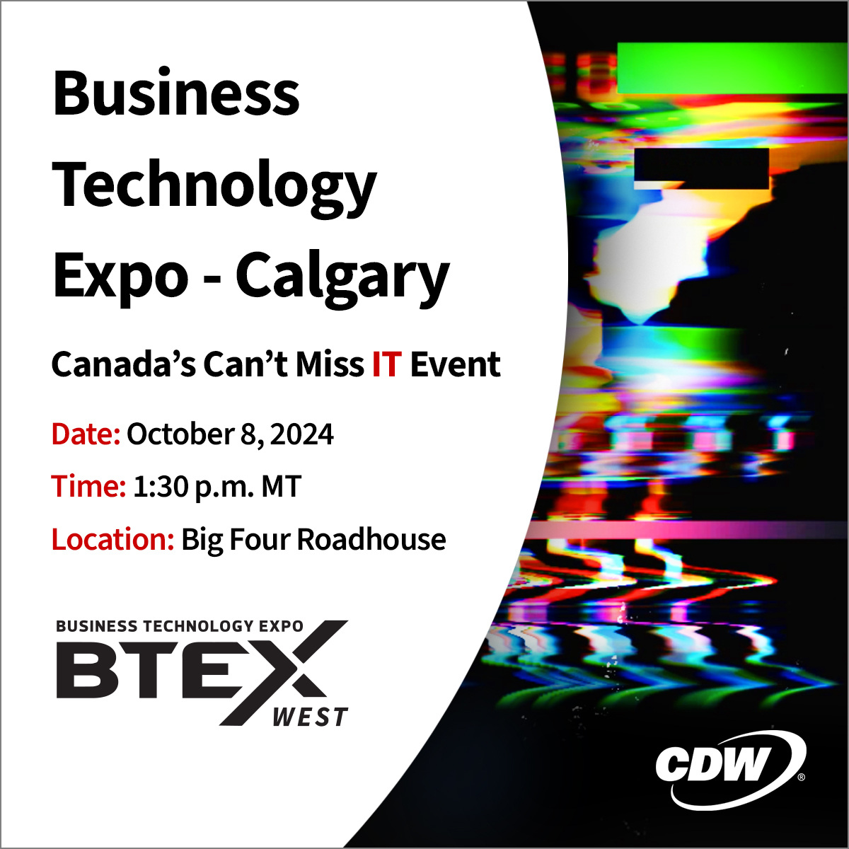 On October 8, join us in Calgary for BTEX West – the must-attend event for anyone looking to accelerate their business with the latest technology. Click on the link to register: hubs.la/Q02R8kxF0