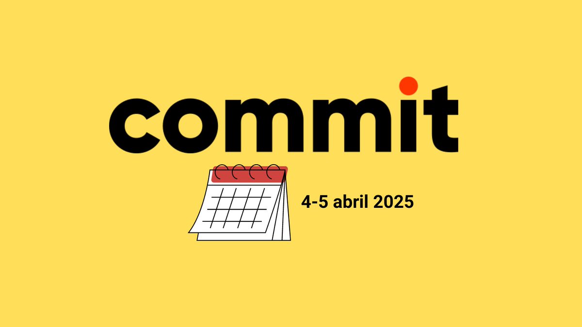 commitconf's tweet image. ¡El lunes 30 de septiembre a las 10:00 am se abren las entradas para Commit 2025! 🎟️ Habrá un número limitado de entradas a precio reducido (Early Bird), así que asegúrate de conseguir la tuya antes de que se agoten. koliseo.com/commit/commit-…