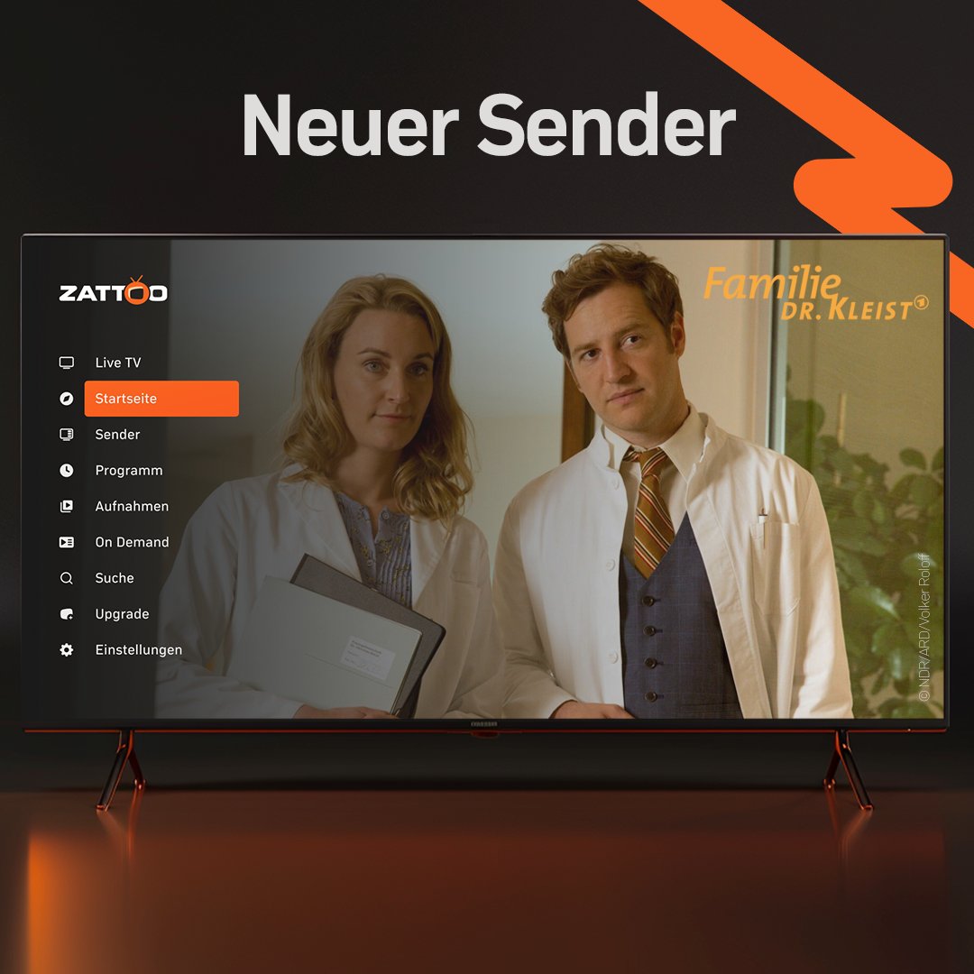 📣 Neuer Sender bei #Zattoo: Wir zeigen euch die Arztserie #FamilieDrKleist auf unserem brandneuen FAST Channel! Taucht ein in die spannenden Geschichten rund um Dr. Kleist und seine Familie – jetzt 24/7 bei #Zattoo streamen! 👉 Hier direkt einschalten: zattoo.com/live/familie_d…