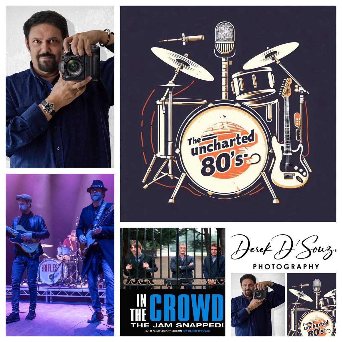 <a href="/dsouza_derek/">Derek D'Souza</a> tells his photographic story to the @Uncharted80s podcast featuring <a href="/LongLiveTheJam/">The Jam</a>, <a href="/theriflesband/">The Rifles</a> <a href="/NineBelowZero1/">Nine Below Zero</a> <a href="/TruthOfficial/">TheTruth</a> <a href="/vaporsUK/">The Vapors UK</a> <a href="/The_Strypes/">The Strypes</a> and many more. <a href="/thephotosociety/">The Photo Society</a> <a href="/band_photos/">bandphotographer</a> <a href="/thephotosapien/">thephotosapien</a> 

open.spotify.com/episode/2bW9iF…