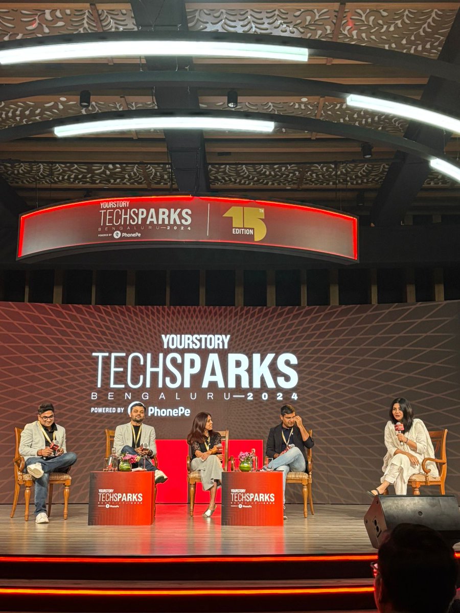 PhonePe leaders at #TechSparks2024 
They share their journeys of building Payments and Financial services for the country.