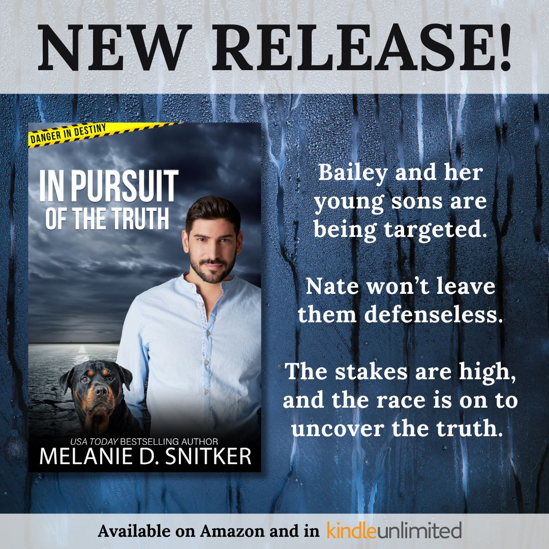 My newest book, In Pursuit of the Truth, is now available! Read this Christian romantic suspense today!

amazon.com/dp/B0D7L65DZ5

#newrelease #kindleunlimited #dangerindestiny #christianromanticsuspense #romanticsuspense