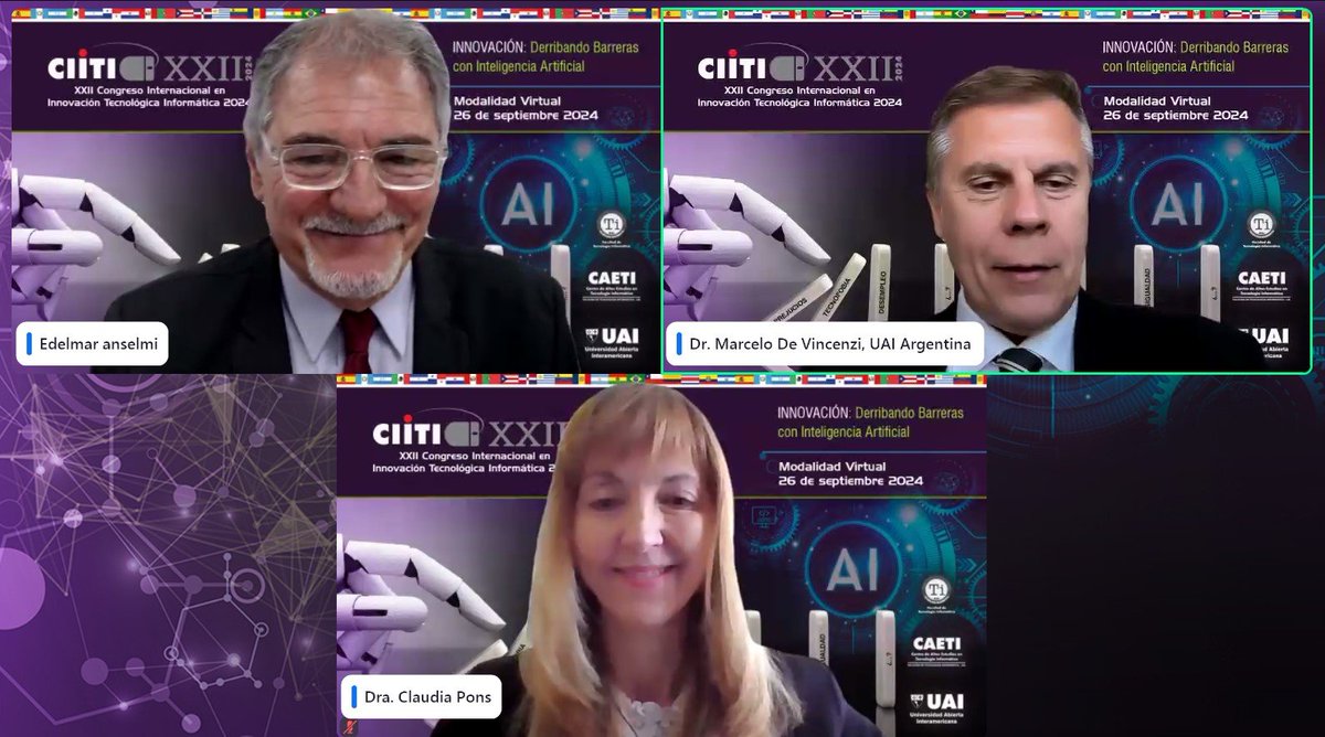 Apertura del #CIITI 2024

"En los últimos cinco años estuvimos trabajando en la reflexión sobre el impacto en la sociedad de la IA. Este año queremos ahondar en un tema, tocar la deontología, la ética y el impacto que genera en la sociedad", Marcelo De Vincenzi

#innovacion #uai