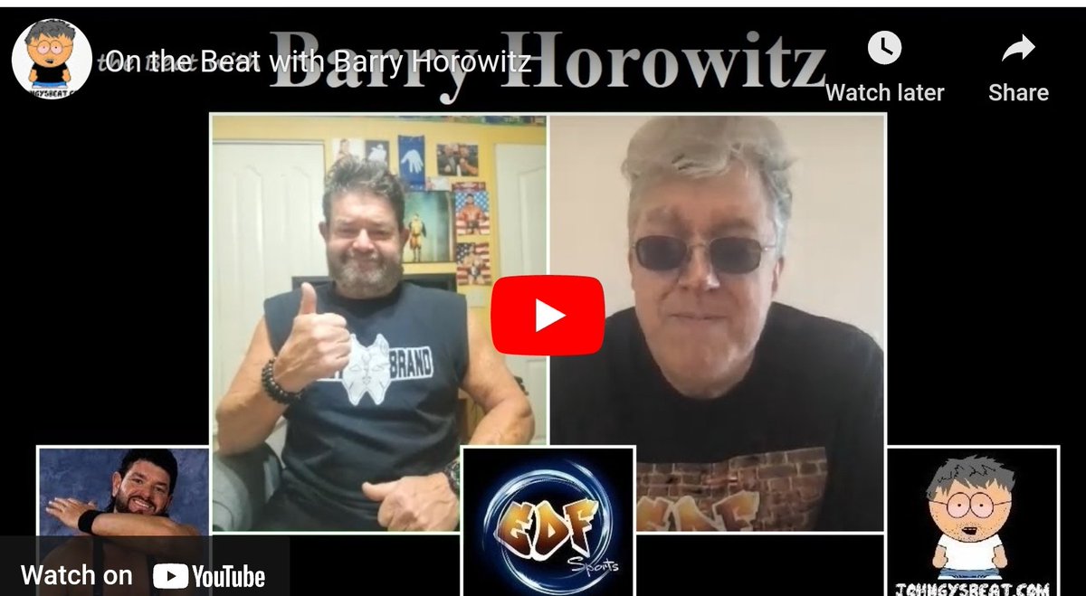 Our <a href="/JohngysBeat/">John Wroblewski</a> is killing it this month, this time he sits down with #BarryHorowitz and another great #Interview you must watch! #Wrestling 
theeverydayfan.com/on-the-beat-wi…