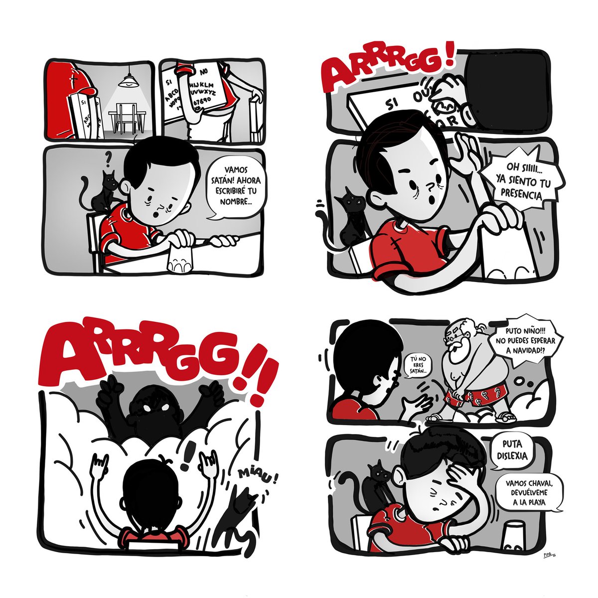 El niño la ouija... Mi primer #instacomic ahí os va.