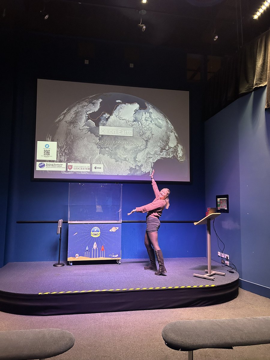 Abigail Marie Waring (@trynottocryo) on Twitter photo Today I did a presentation at the <a href="/spacecentre/">National Space Centre</a> about Ice on Earth, Earth Observation and my research as a climate scientist with <a href="/SurfaceTempUoL/">Surface Temperature Group Leicester</a> ❄️
If you fancy coming along, I’ll be doing it again at 1.30 pm on Thursday 10th October 🌎🛰️
<a href="/NCEOscience/">NERC NCEO</a> <a href="/SpaceParkLeic/">Space Park Leicester</a> <a href="/esaclimate/">ESA Climate Office</a> Today I did a presentation at the <a href="/spacecentre/">National Space Centre</a> about Ice on Earth, Earth Observation and my research as a climate scientist with <a href="/SurfaceTempUoL/">Surface Temperature Group Leicester</a> ❄️
If you fancy coming along, I’ll be doing it again at 1.30 pm on Thursday 10th October 🌎🛰️
<a href="/NCEOscience/">NERC NCEO</a> <a href="/SpaceParkLeic/">Space Park Leicester</a> <a href="/esaclimate/">ESA Climate Office</a>