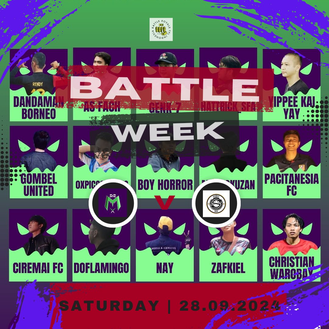 Myth_Monstrezz's tweet photo. BRFI Battle Week

@LigaBRFI @PanditFPL @hatihatidiFPL 

#FPL #FPLCommunity #FPLIndonesia #LigaBRFI #Liga1 #BattleWeek https://t.co/9qZjL0i5XB