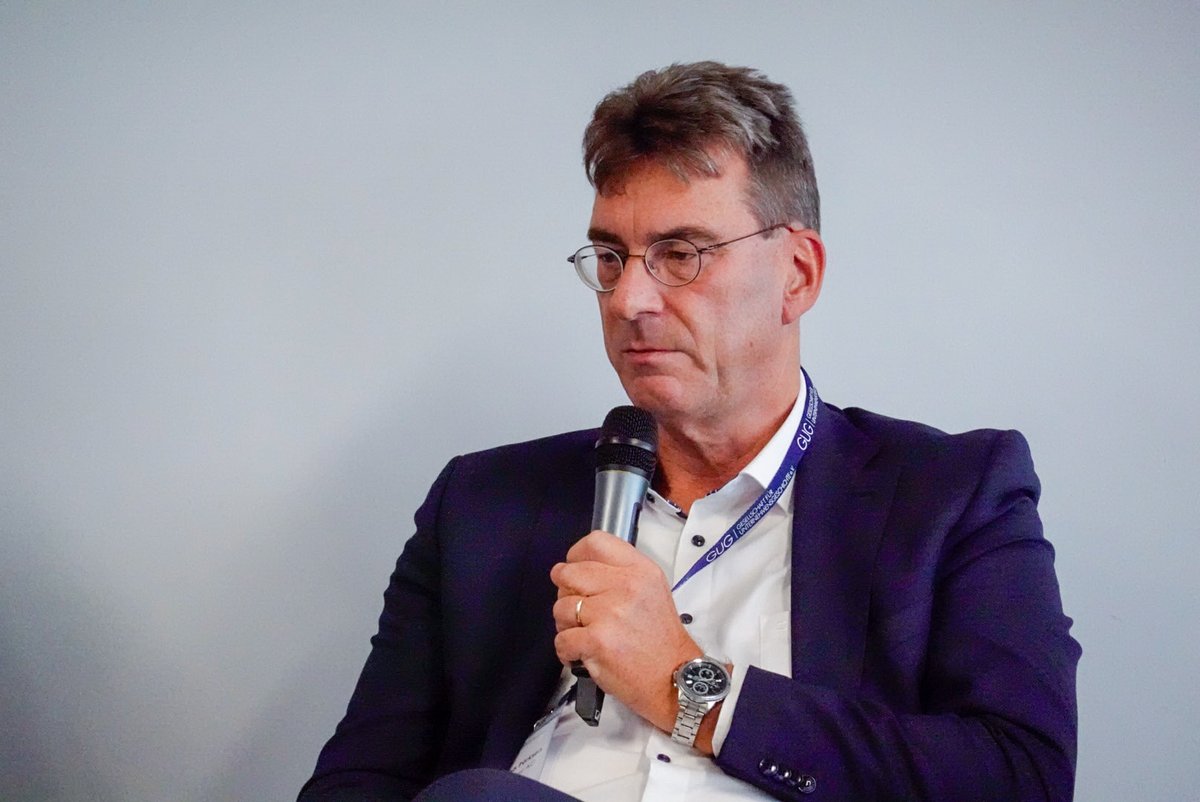 Niels Poerksen, Suedzucker CEO, in a round table discussion over his company’s role in Third Reich on Thursday 26 September in Mannheim. Lights and shadows in our history.