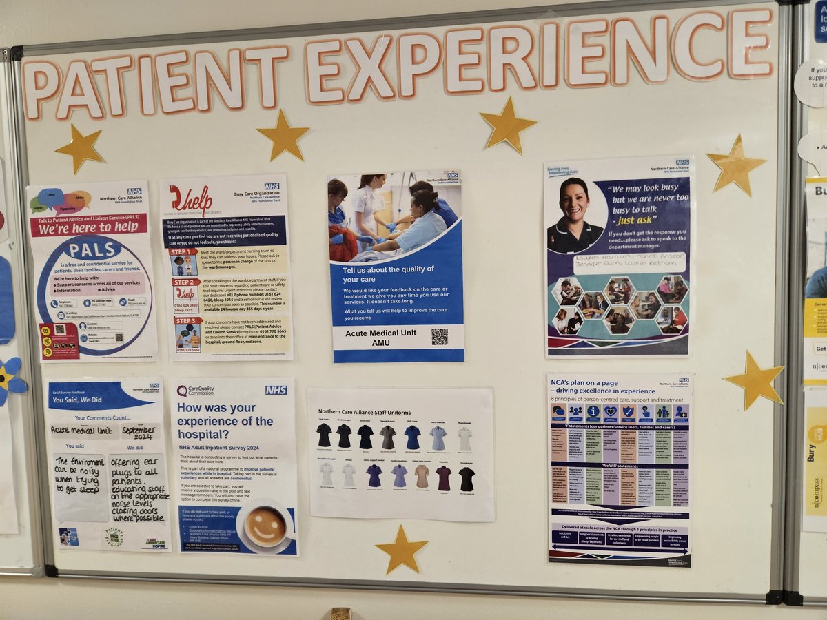 Fantastic welcome on AMU <a href="/BuryCO_NHS/">Bury Care Organisation</a> for #observelistenandact yesterday. Calm atmosphere and lots of feedback highlighting #personcentredcare. Well done to the team 👏 and thankyou from Karen and myself ❤️