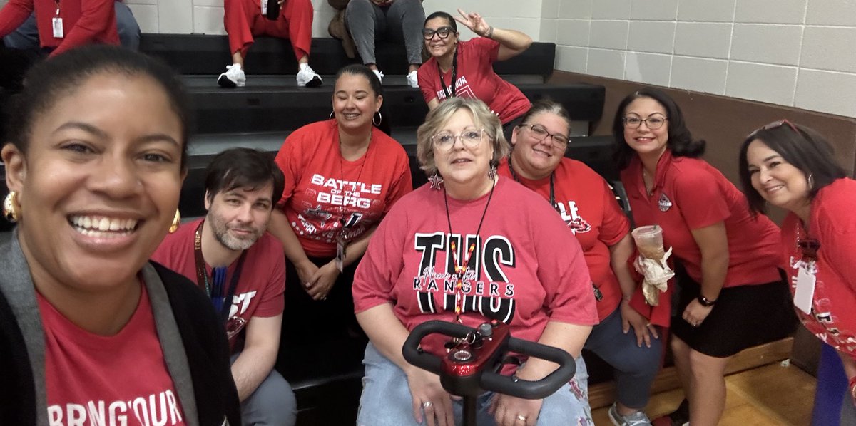 CounselorLokey's tweet photo. “@Terry_Rangers is ready to bring the heat! 🔥🏈 Our spirit is on fire, and we’re taking the win 🔔. Let’s show Lamar what true #schoolspirit looks like! #TerryPride #SpiritOnFire #GameDay #RedOut” https://t.co/qUbhoZLS6A