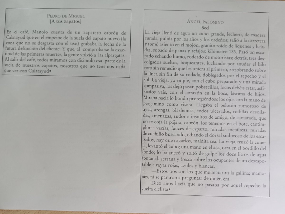 Ayer comenzó en <a href="/Univ_Villanueva/">Universidad Villanueva</a> el Taller de Escritura Creativa que dirige el profesor y escritor <a href="/Paurbez/">Pablo Úrbez</a> Lo que leyeron en el calentamiento me parece encantador