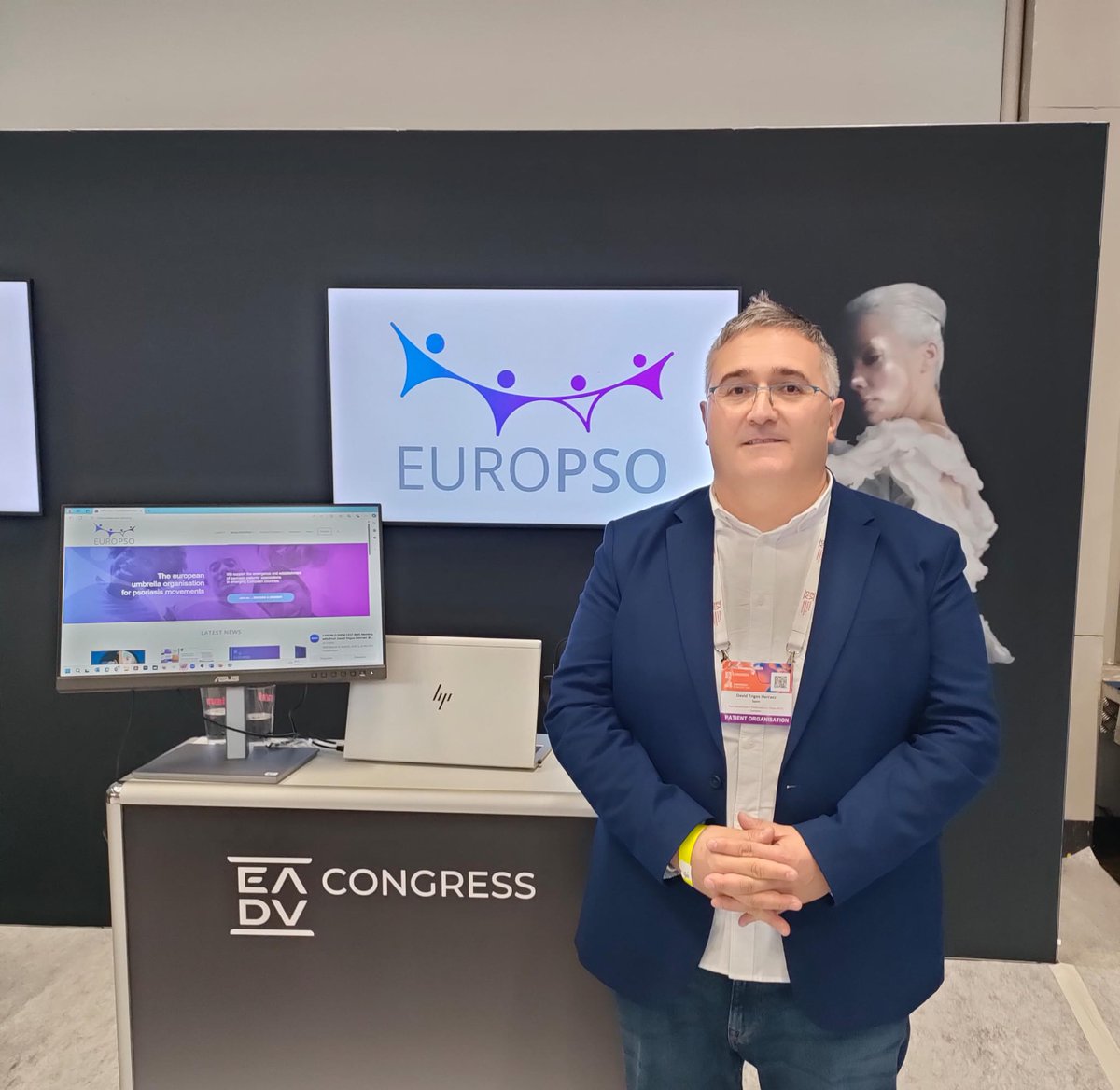 Here is our Vice-president yesterday at the #EADVCongress 2024 in Amsterdam. What an exciting day!