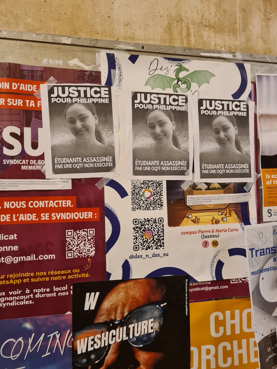 Cocarde_Sorbon's tweet photo. Hommage de la Cocarde étudiante à Philippine, jeune étudiante tuée par un migrant sous OQTF, à la Sorbonne.

Les étudiants ne peuvent pas détourner le regard des conséquences de l’immigration sur la jeunesse française! https://t.co/E2QsvLDURN