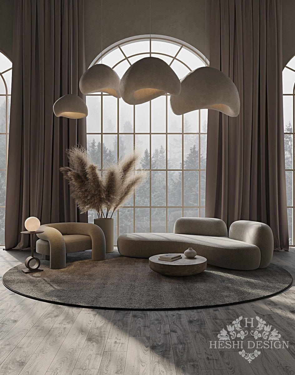 HeshiDesign's tweet image. Эстетичные #гостиные: 10 примеров