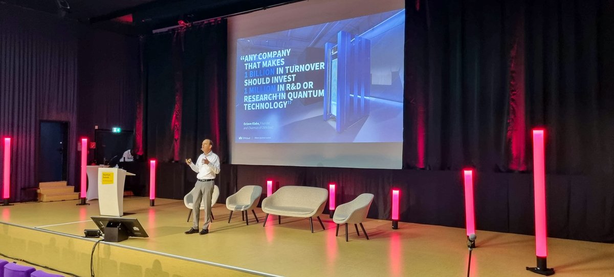 OVHcloud_DE's tweet photo. "How can we make Quantum accessible to all?" that is one of our missions here at @OVHcloud and that is why our team is in Berlin today for @Bitkom's #QuantumSummit 2024! We support the European quantum ecosystem and are making #QuantumComputing available from Europe! 🇪🇺 https://t.co/csuyThQNTs