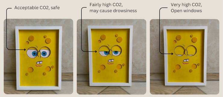 seeedstudio's tweet image. #SmartSensing 😪 Ever feel drowsy and unsure why? It might be high CO2! Mondal&apos;s project uses our XIAO ESP32S3 Sense and MQ135 sensor to monitor CO2, with Spongebob&apos;s eyelids closing as levels rise. 🍃 Keep your air fresh with this fun and functional DIY!

More details on…