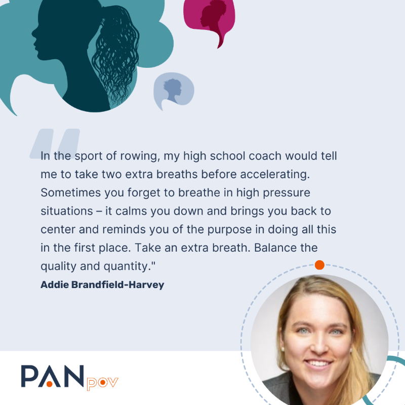 PANcomm's tweet photo. This month's #PANpov features SAE Addie Brandfield-Harvey on how competitive rowing has shaped her approach to teamwork and leadership.

While each individual's unique strengths are crucial, collective effort and teamwork drive success, whether on the water or in the workplace.