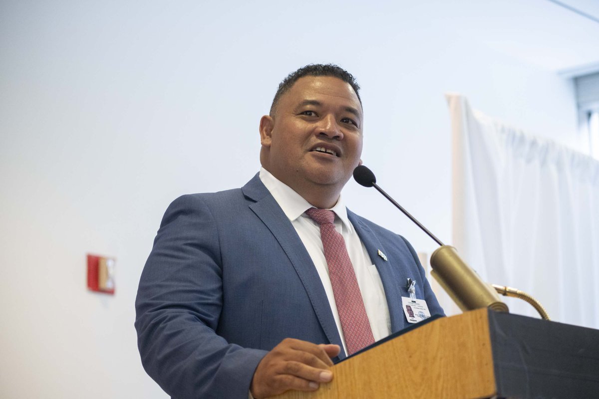 1/2. “For Tuvalu, sea level rise possess and existential threat to our people. It undermines our economies, swallows our heritage, eats away at our ancestral lands and compromises our identity as Tuvaluans.“ H.E. Maina Talia, Minister of #ClimateChange, Environment &amp; Home