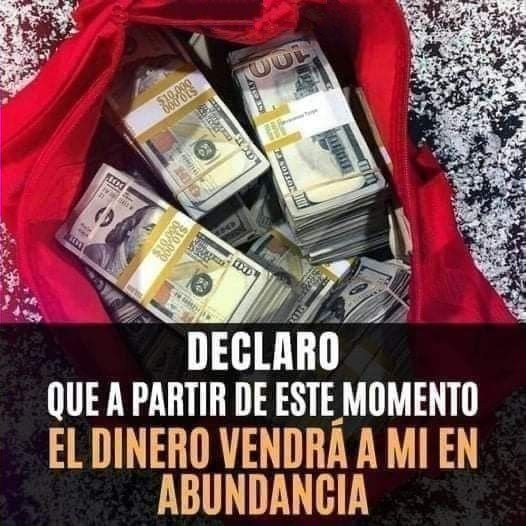 PiensaPositivoR's tweet photo. ✨🌟Vibro en Abundancia🌟✨

✨💰El dinero vendrá💰✨

🙏💰Decreta: HECHO ESTÁ💰🙏 https://t.co/UWVLcHNqrq
