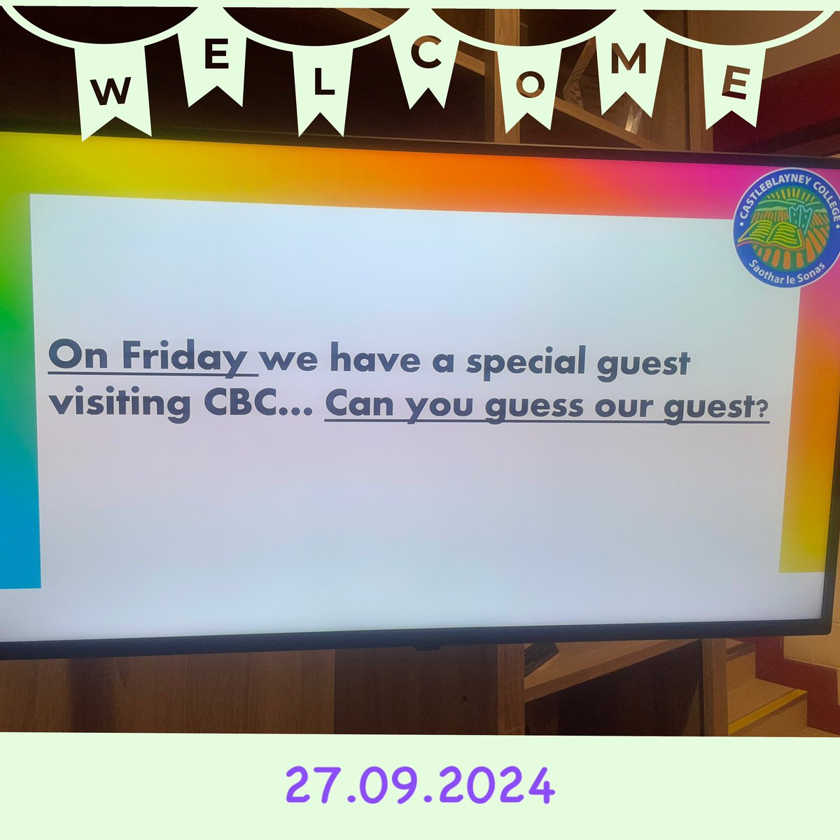 CastleblayneyCollege (@cblayneycollege) on Twitter photo Looking forward to greeting a special guest to #CBC tomorrow! Mr Burns, #CBCPE & #CBCActiveSchool have been busy preparing for 27.09.24. ⚽️ <a href="/PeakTopAgency/">Peak Top Agency</a> <a href="/theNSMonaghan/">The Northern Standard</a> Looking forward to greeting a special guest to #CBC tomorrow! Mr Burns, #CBCPE & #CBCActiveSchool have been busy preparing for 27.09.24. ⚽️ <a href="/PeakTopAgency/">Peak Top Agency</a> <a href="/theNSMonaghan/">The Northern Standard</a>