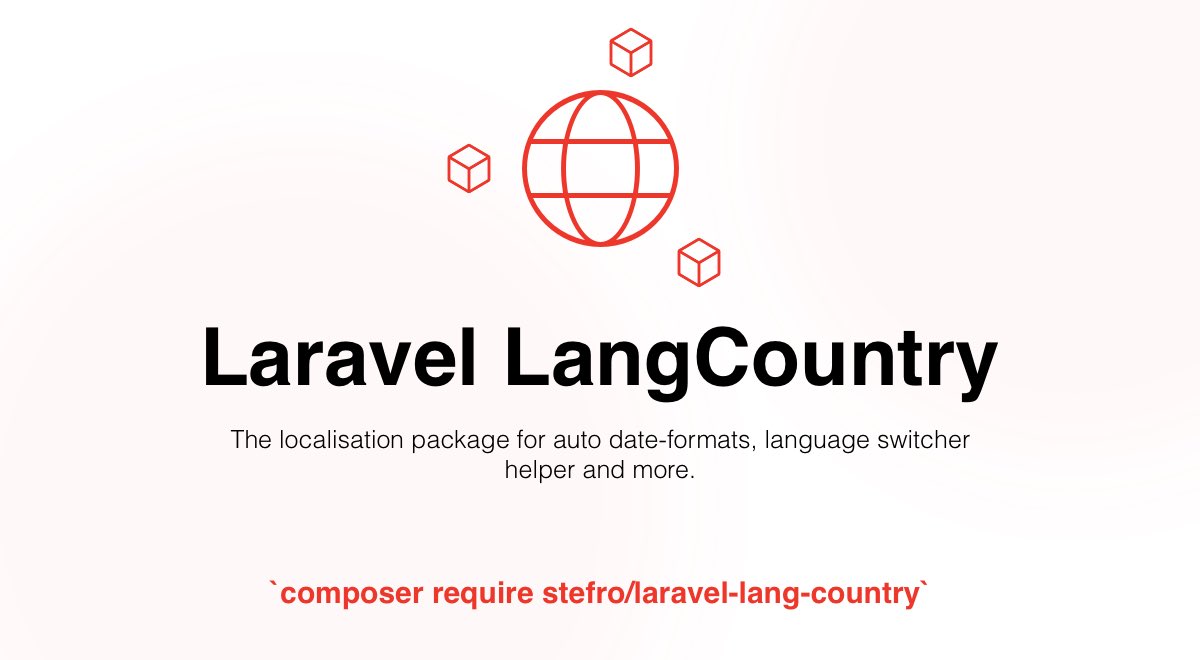 I’ve released #laravel LangCountry version 4 today. It now adds Carbon Macros for convenience and more fluid syntax. stefro.github.io/laravel-lang-c…