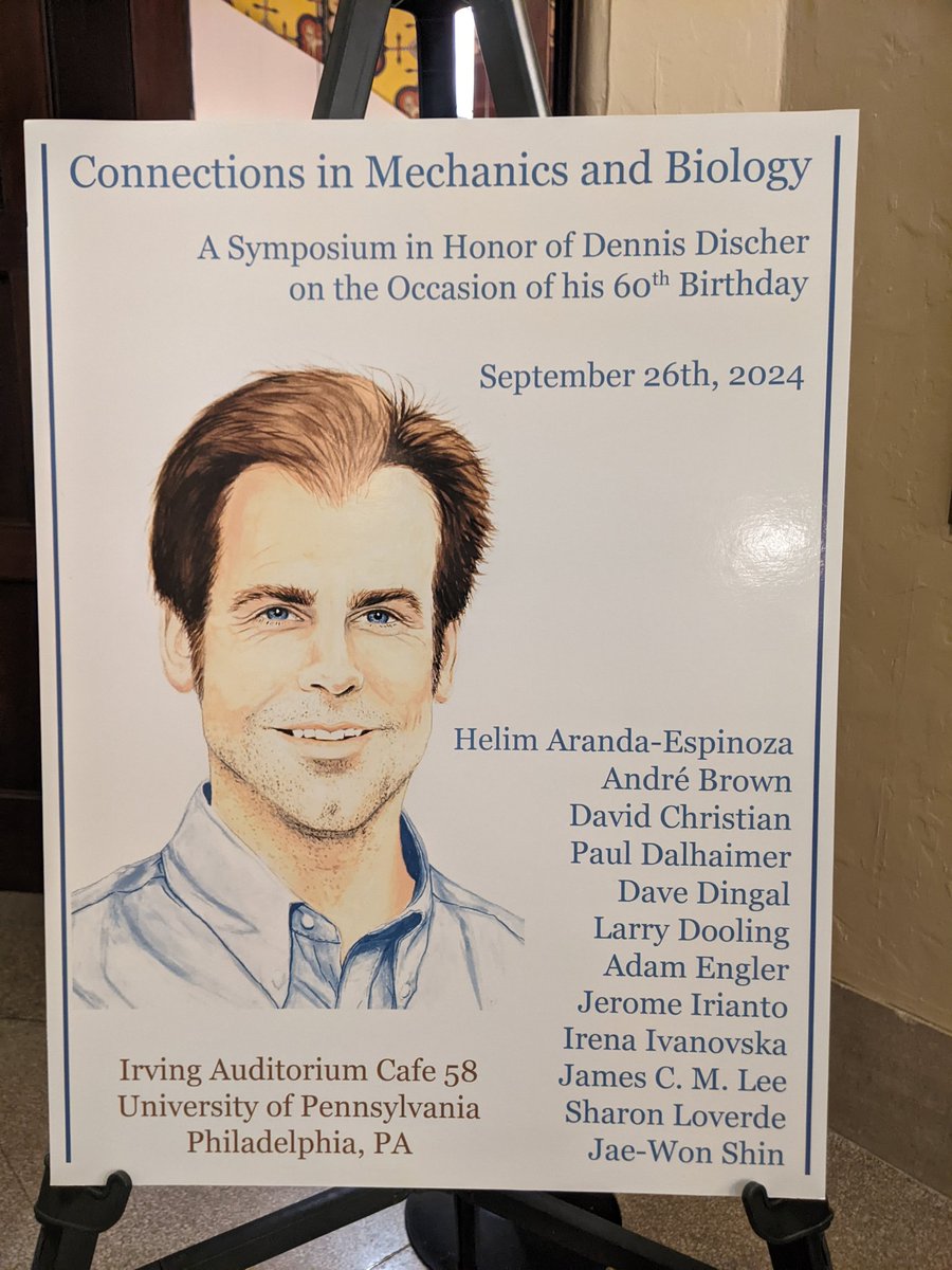 Chinedum Osuji (@osujichinedum) on Twitter photo Symposium celebrating Dennis Discher's 60th is on today. His continuing legacy is one of high impact interdisciplinary science and great mentorship. It's a privilege to have such colleagues. <a href="/CBE_Penn/">Chemical and Biomolecular Engineering, Penn</a> <a href="/PennEngineers/">Penn Engineering</a> <a href="/pennbioeng/">Penn Bioengineering</a> Symposium celebrating Dennis Discher's 60th is on today. His continuing legacy is one of high impact interdisciplinary science and great mentorship. It's a privilege to have such colleagues. <a href="/CBE_Penn/">Chemical and Biomolecular Engineering, Penn</a> <a href="/PennEngineers/">Penn Engineering</a> <a href="/pennbioeng/">Penn Bioengineering</a>