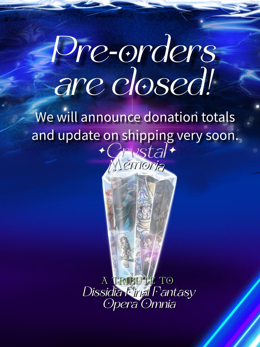 Thank you everyone! Shipping updates and donation total soon.