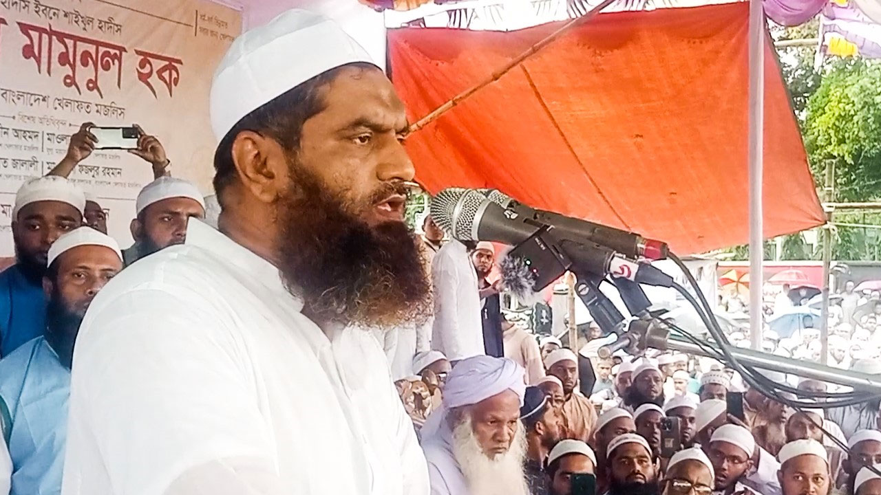 অন্তর্বর্তীকালীন সরকারকে কুরআন-সুন্নাহ বিরোধী আইনগুলো সংশোধন করতে হবে-জামালপুরে মামুনুল হক